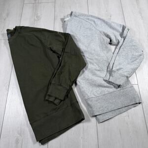 Myles Apparel Crewneck Pullover Sweatshirt Mens Size Medium Lot Gray Green